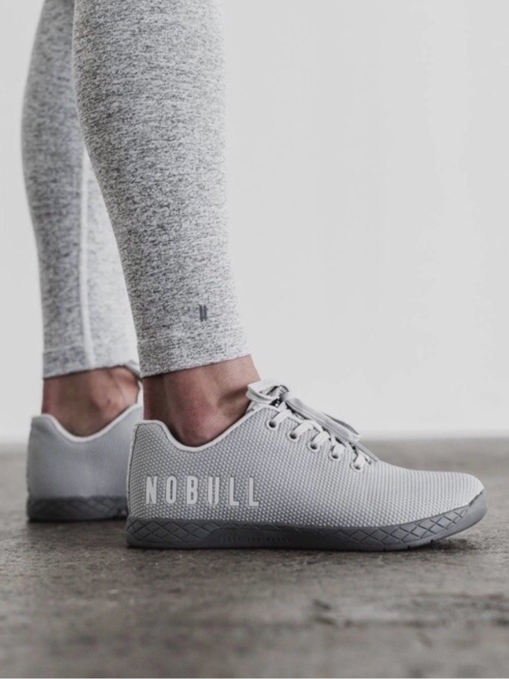 NOBULL Outwork Light Gray White Sneakers 8.5